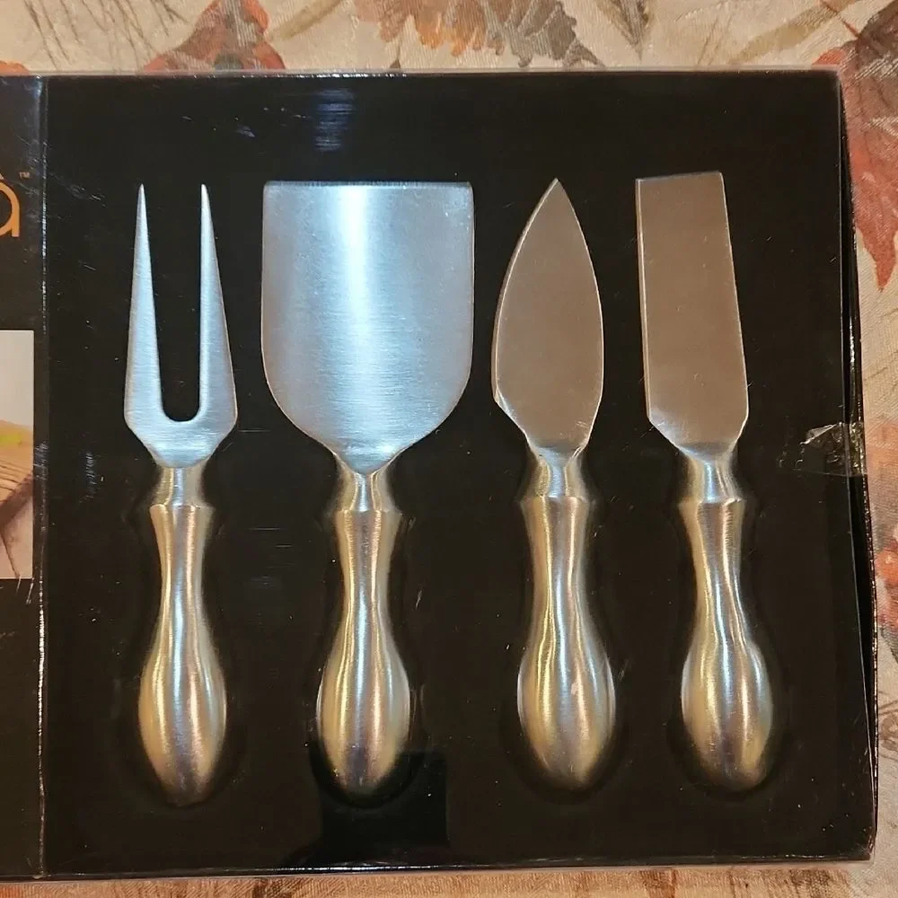 Froma Prodyne Gourmet European Style Stainless Steel Cheese Knives Set Of 4